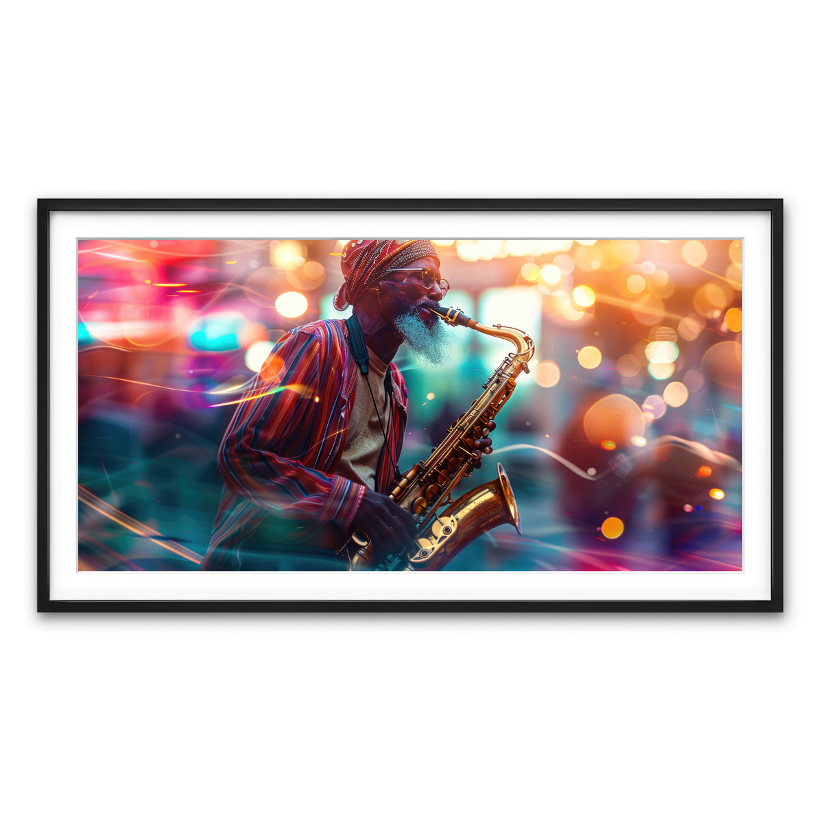 Framed Print 2x1 Black