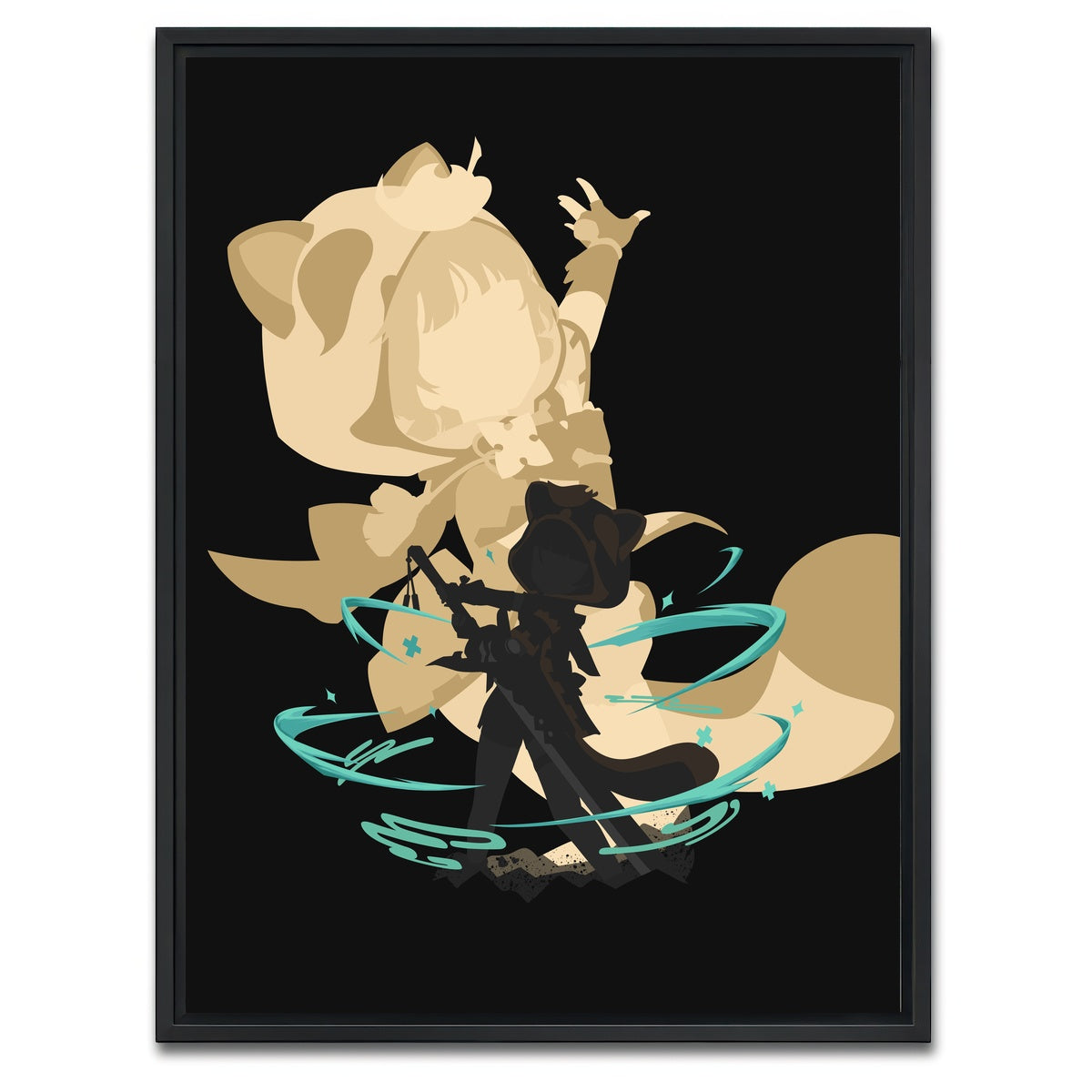 AUTO-MOCKUP WHITE | Sayu | 1 Piece | Black Framed Canvas | group=3x4