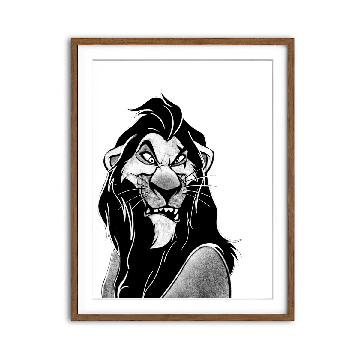 Framed Print 3x4 Walnut