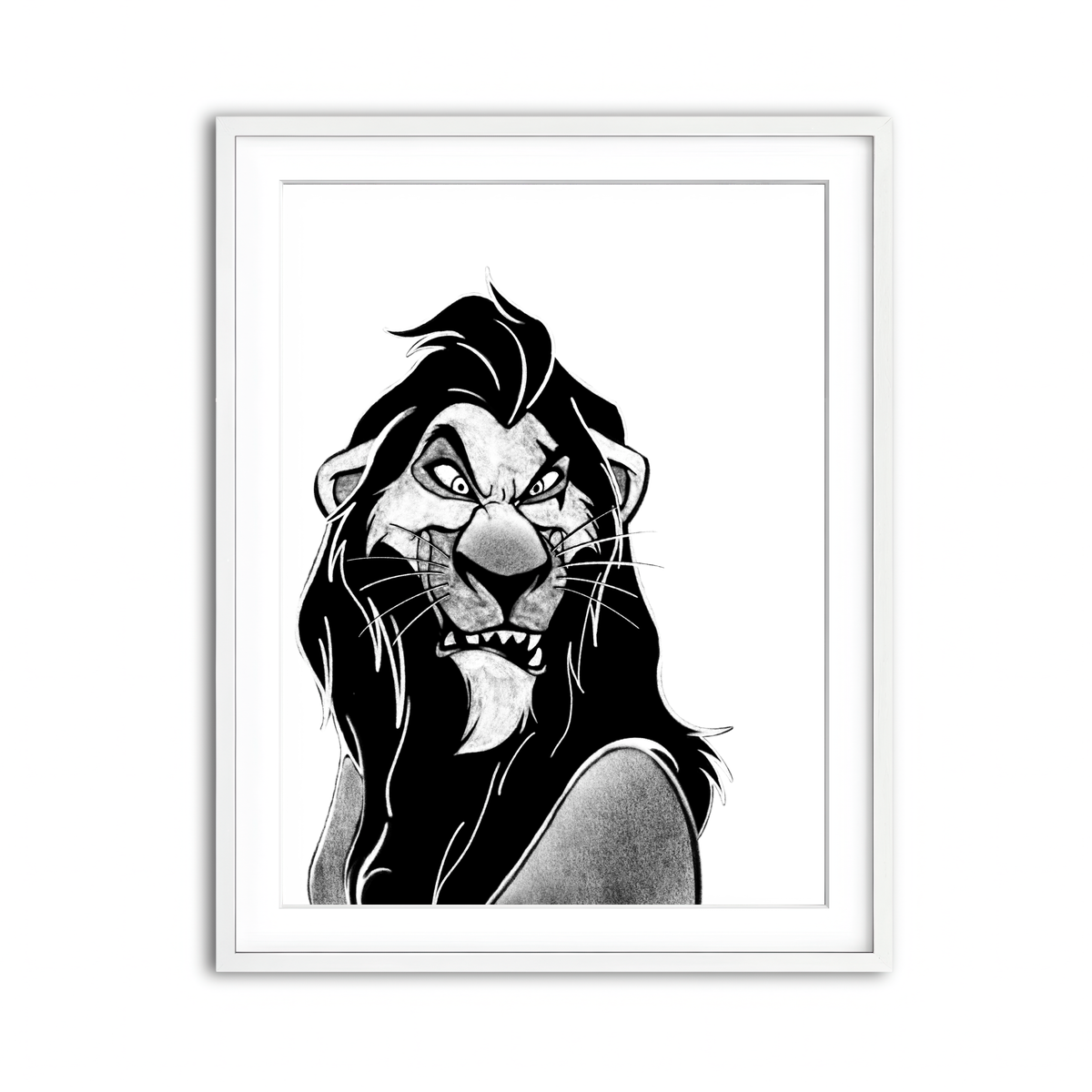 Framed Print 3x4 White