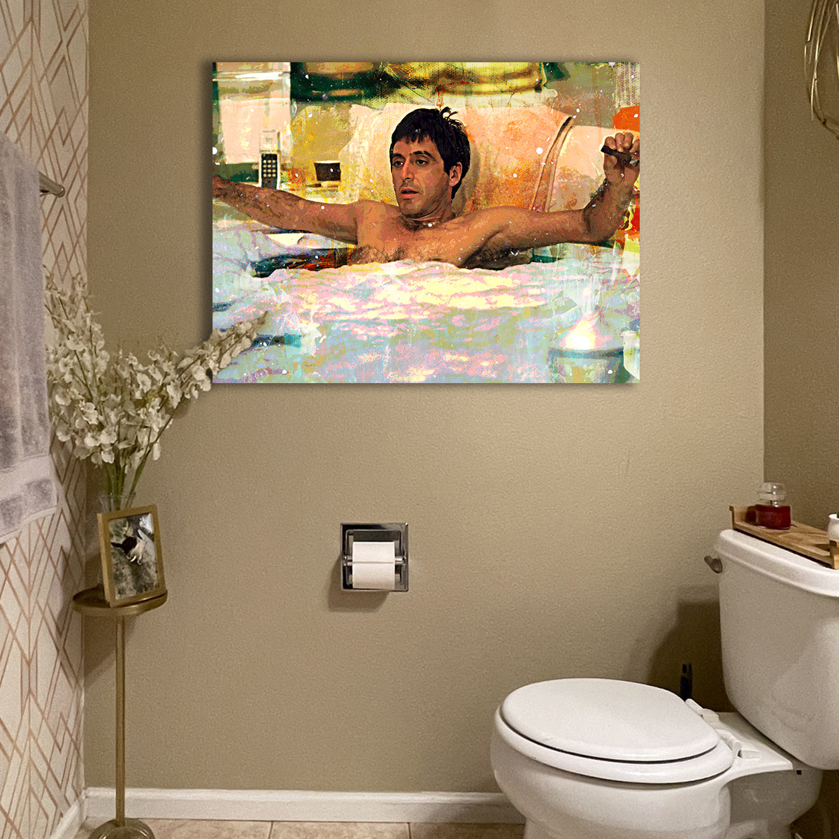 Scarface Bathtub Wall Art