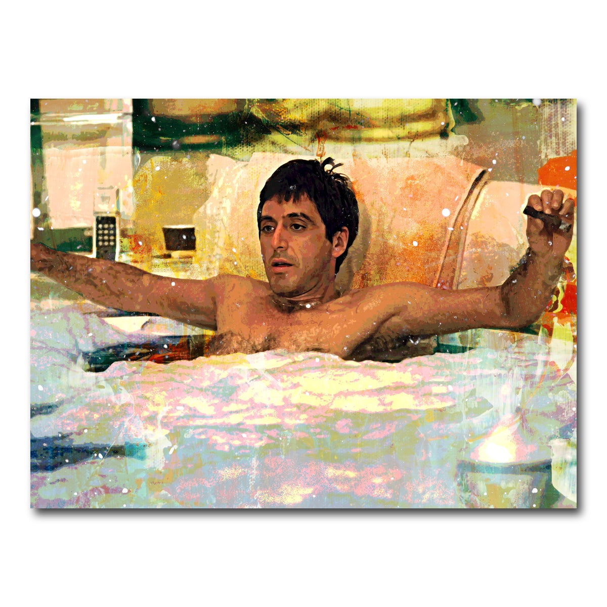 AUTO-MOCKUP WHITE | Scarface Bathtub | 1 Piece | Gallery Wrap Canvas | group=4x3