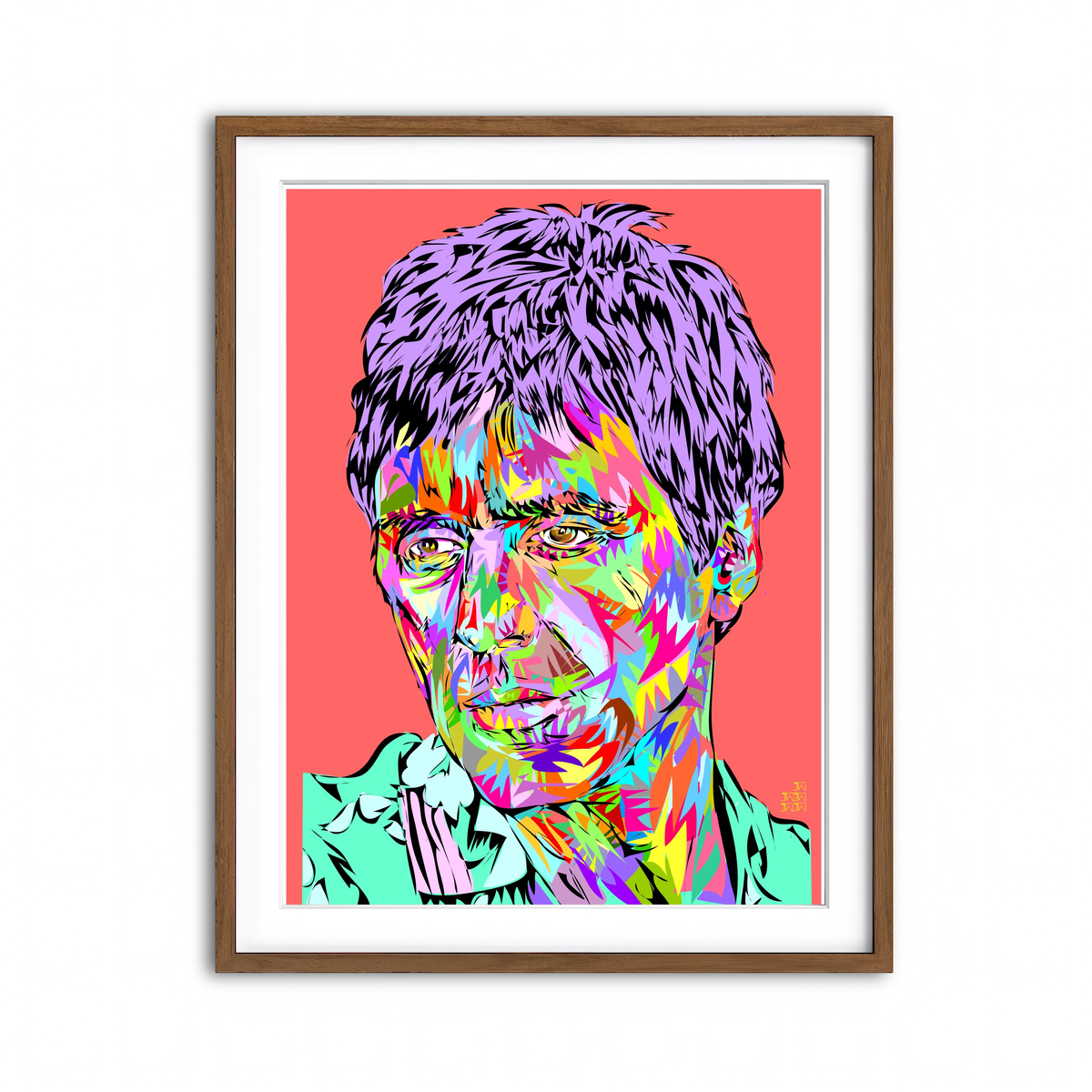 Framed Print 3x4 Walnut