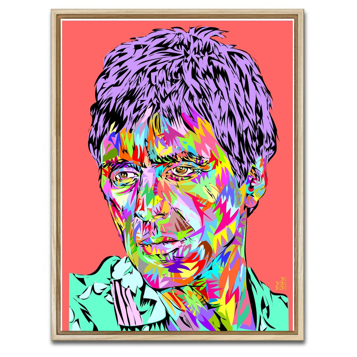 AUTO-MOCKUP WHITE | Scarface Color | 1 Piece | Natural Framed Canvas | group=3x4