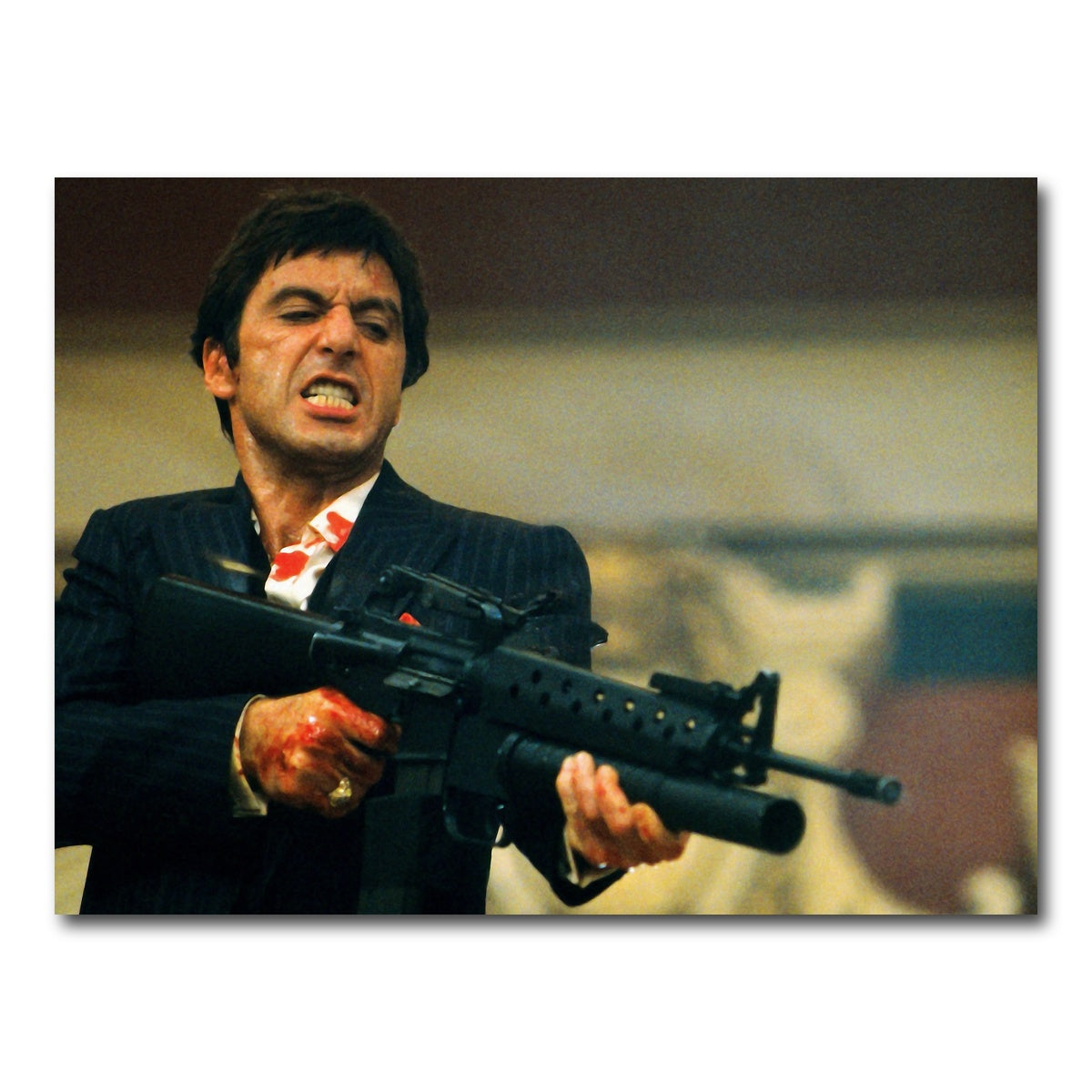 AUTO-MOCKUP WHITE | Scarface | 1 Piece | Gallery Wrap Canvas | group=4x3