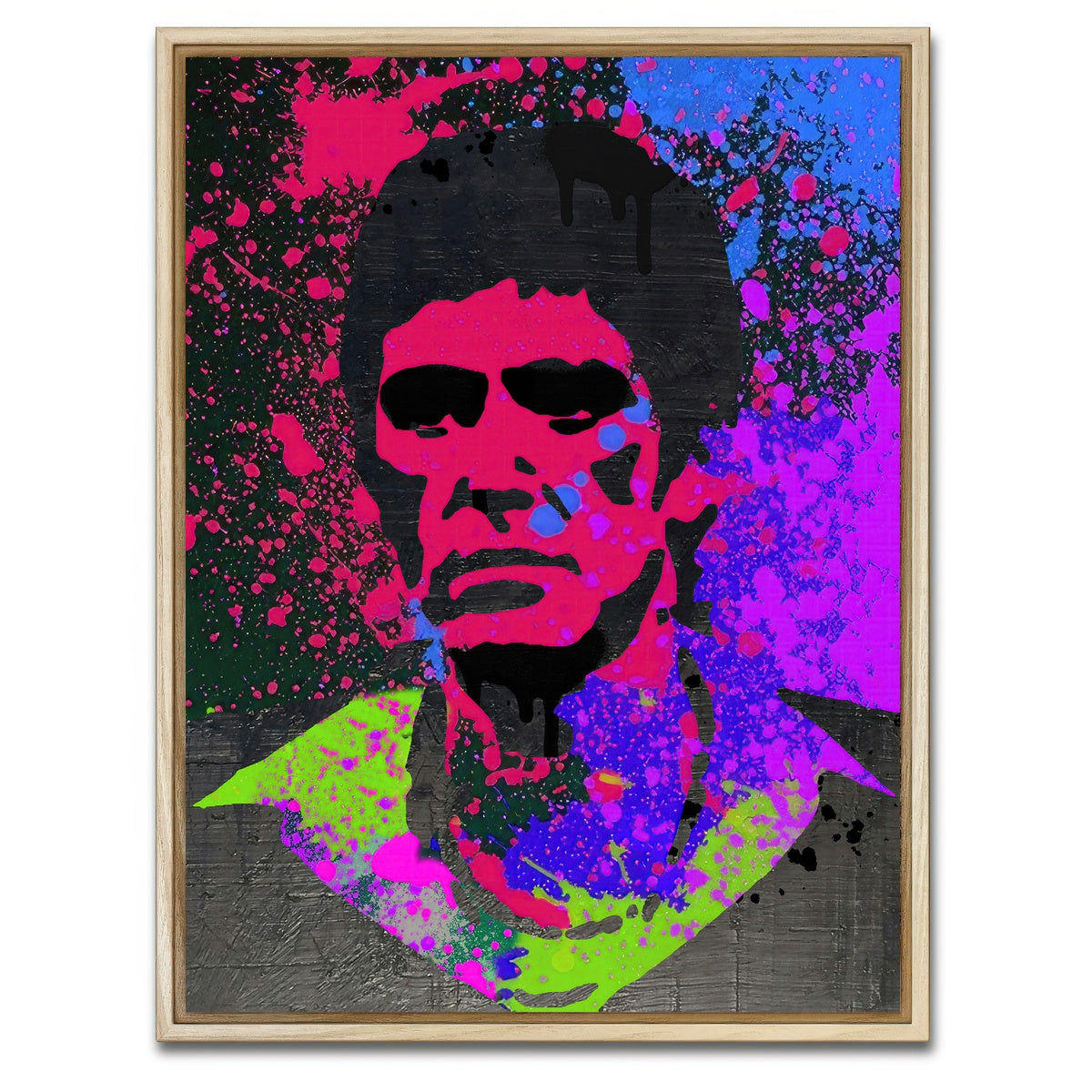 AUTO-MOCKUP WHITE | Scarface paint | 1 Piece | Natural Framed Canvas | group=3x4