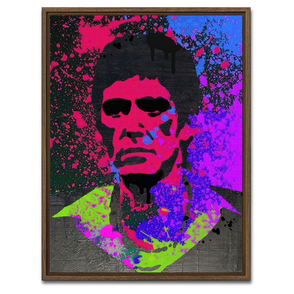 AUTO-MOCKUP WHITE | Scarface paint | 1 Piece | Walnut Framed Canvas | group=3x4