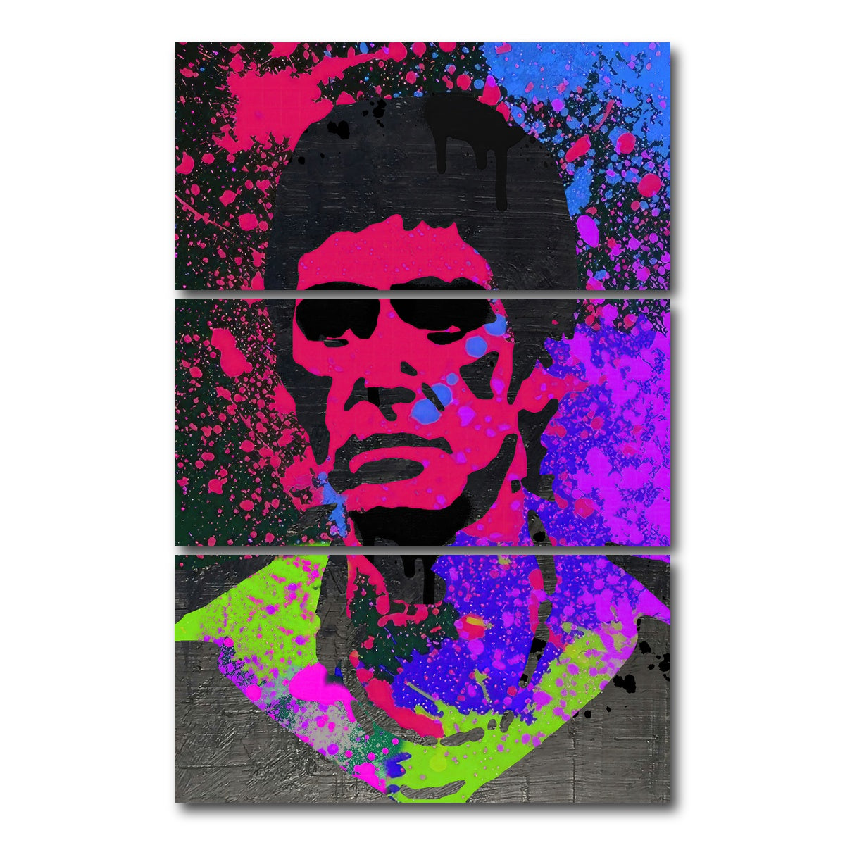 AUTO-MOCKUP WHITE | Scarface paint | 3 Piece | Gallery Wrap Canvas | group=12x24_stacked