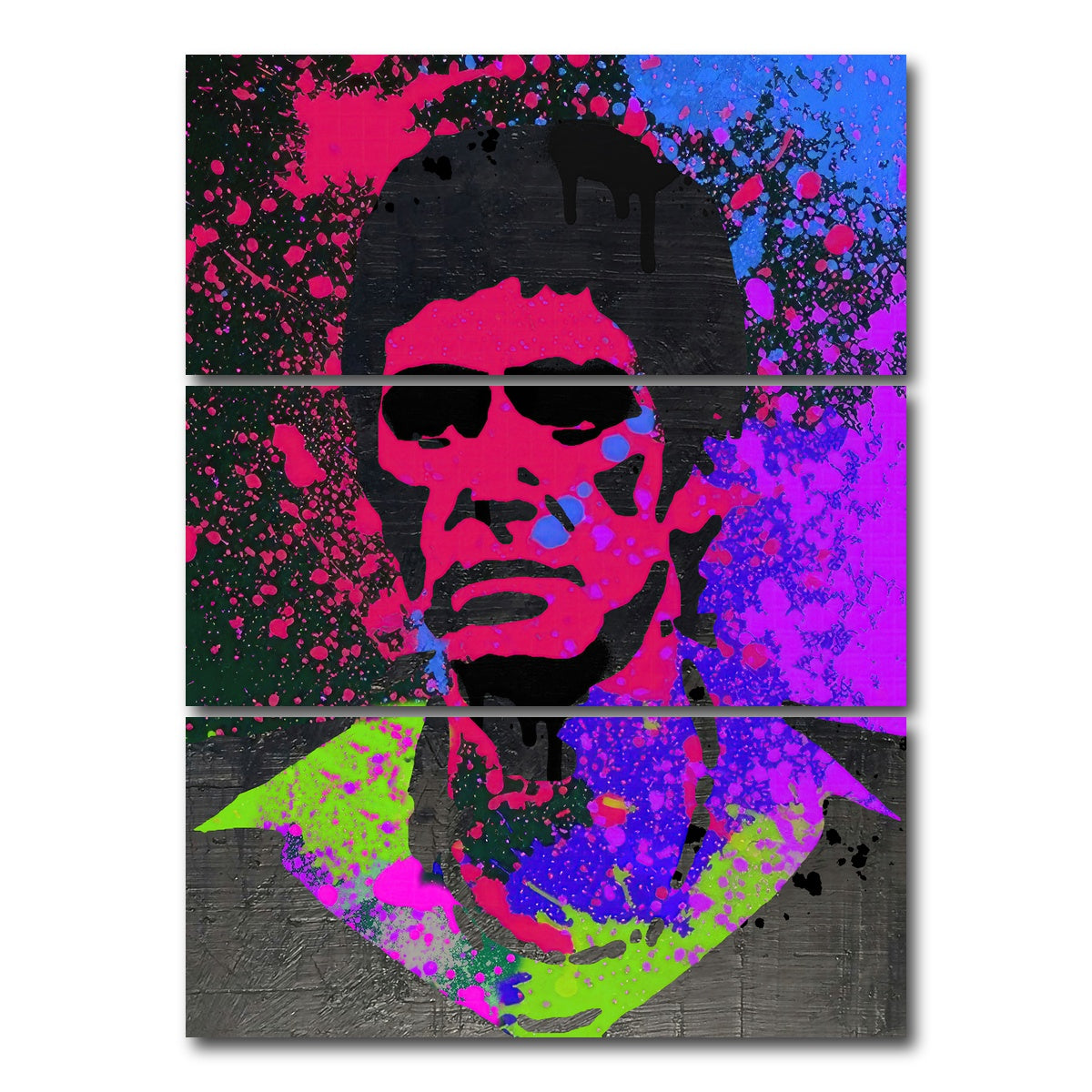 AUTO-MOCKUP WHITE | Scarface paint | 3 Piece | Gallery Wrap Canvas | group=8x18_stacked