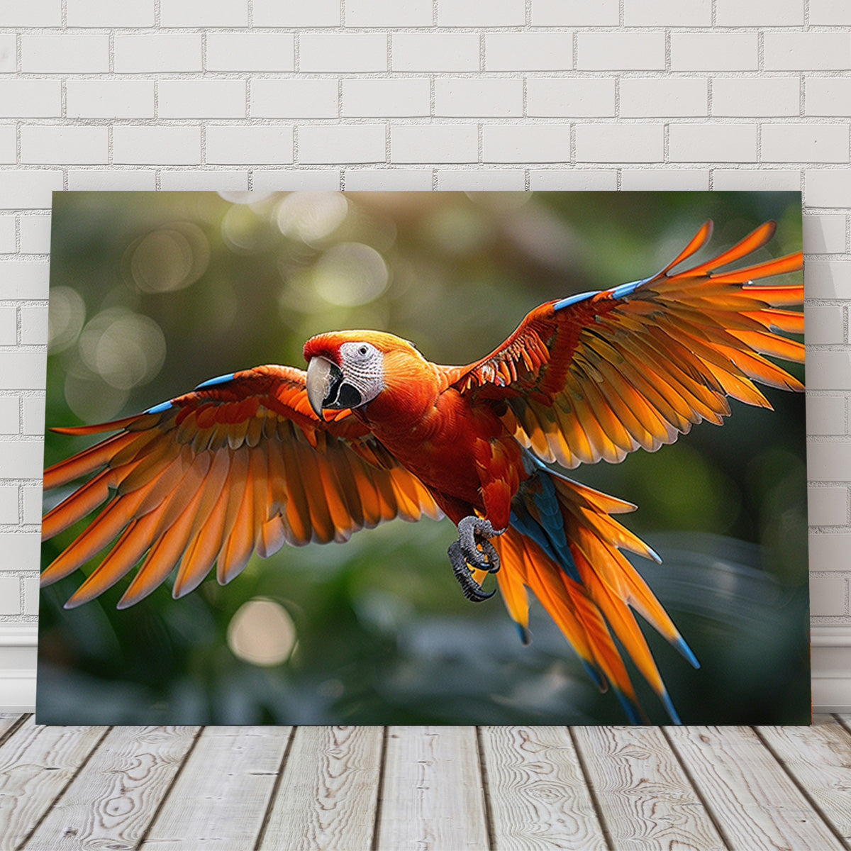 Scarlet Macaw in Flight Wall Art