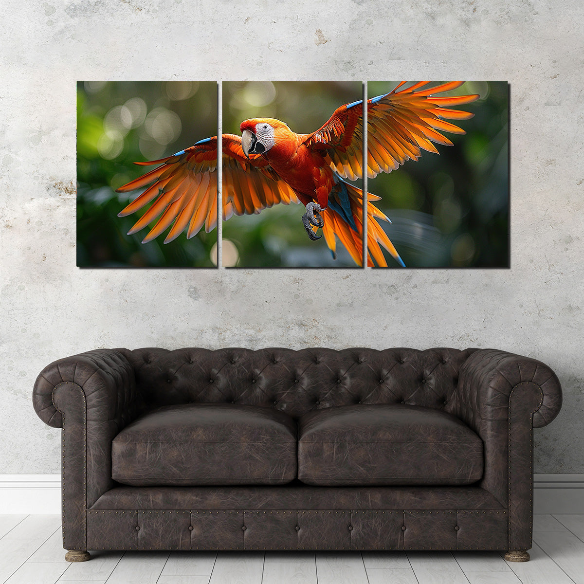Scarlet Macaw in Flight Wall Art