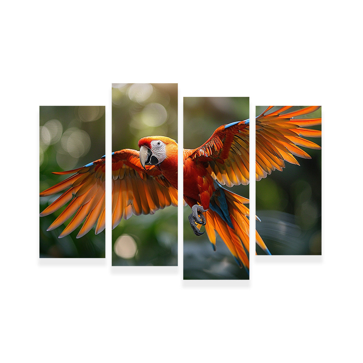 Scarlet Macaw in Flight Wall Art