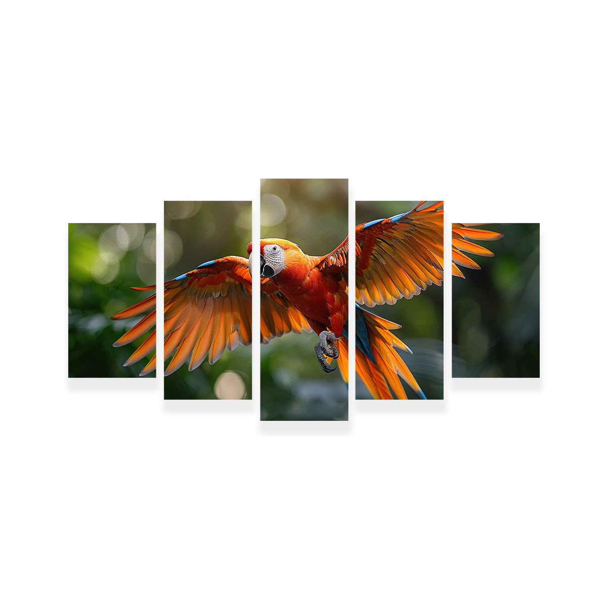 Scarlet Macaw in Flight Wall Art