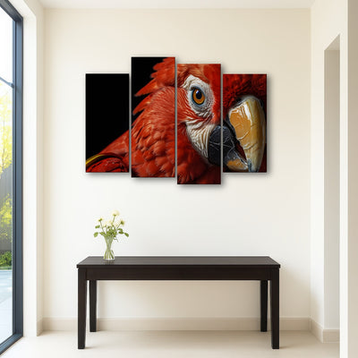 AUTO-MOCKUP ROOM | Scarlet Macaw close-up