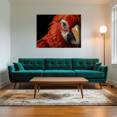 AUTO-MOCKUP ROOM | Scarlet Macaw close-up