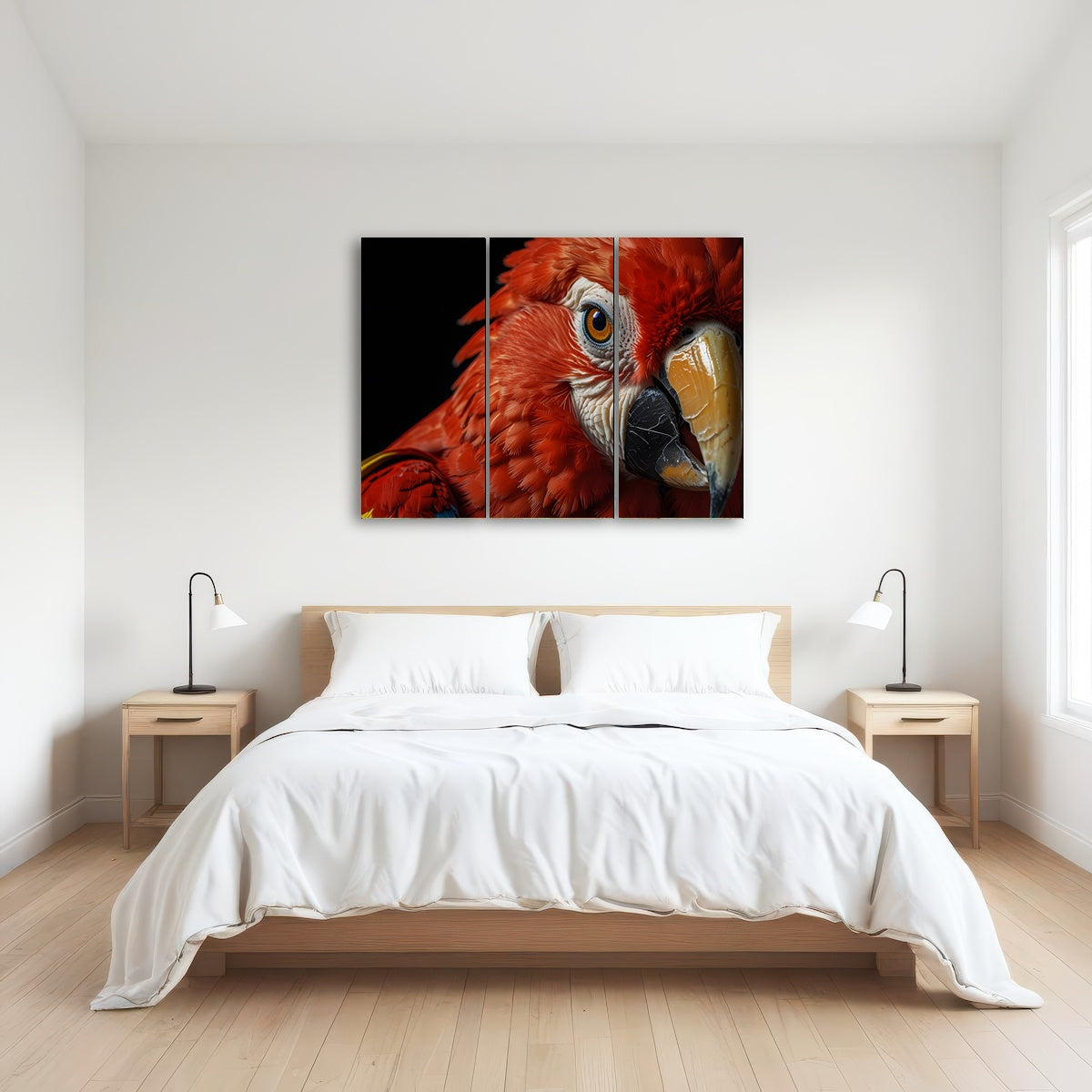 AUTO-MOCKUP ROOM | Scarlet Macaw close-up