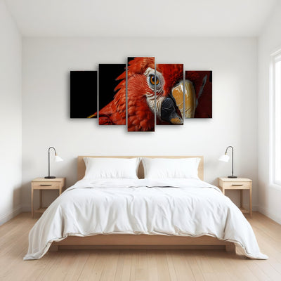 AUTO-MOCKUP ROOM | Scarlet Macaw close-up
