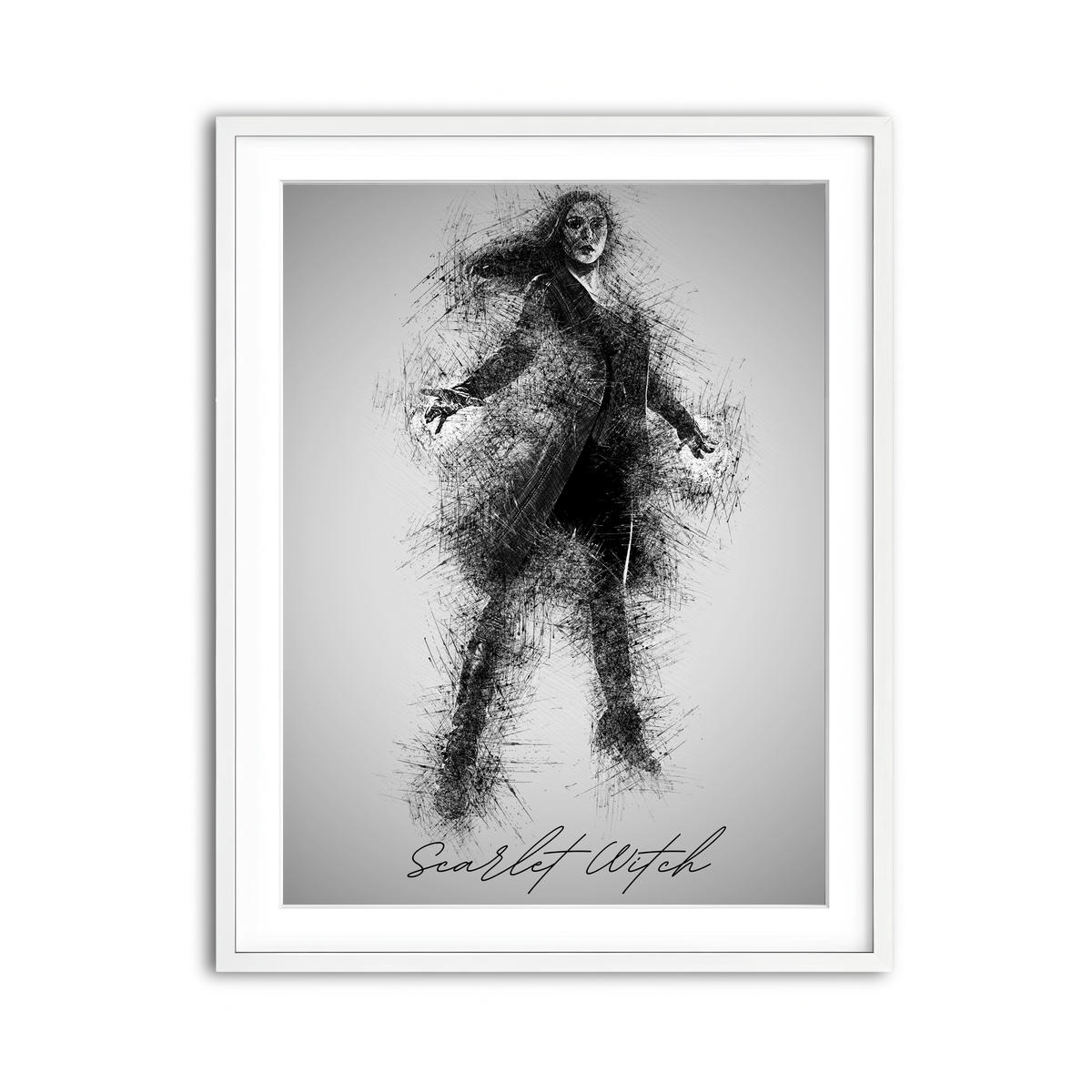 Framed Print 3x4 White