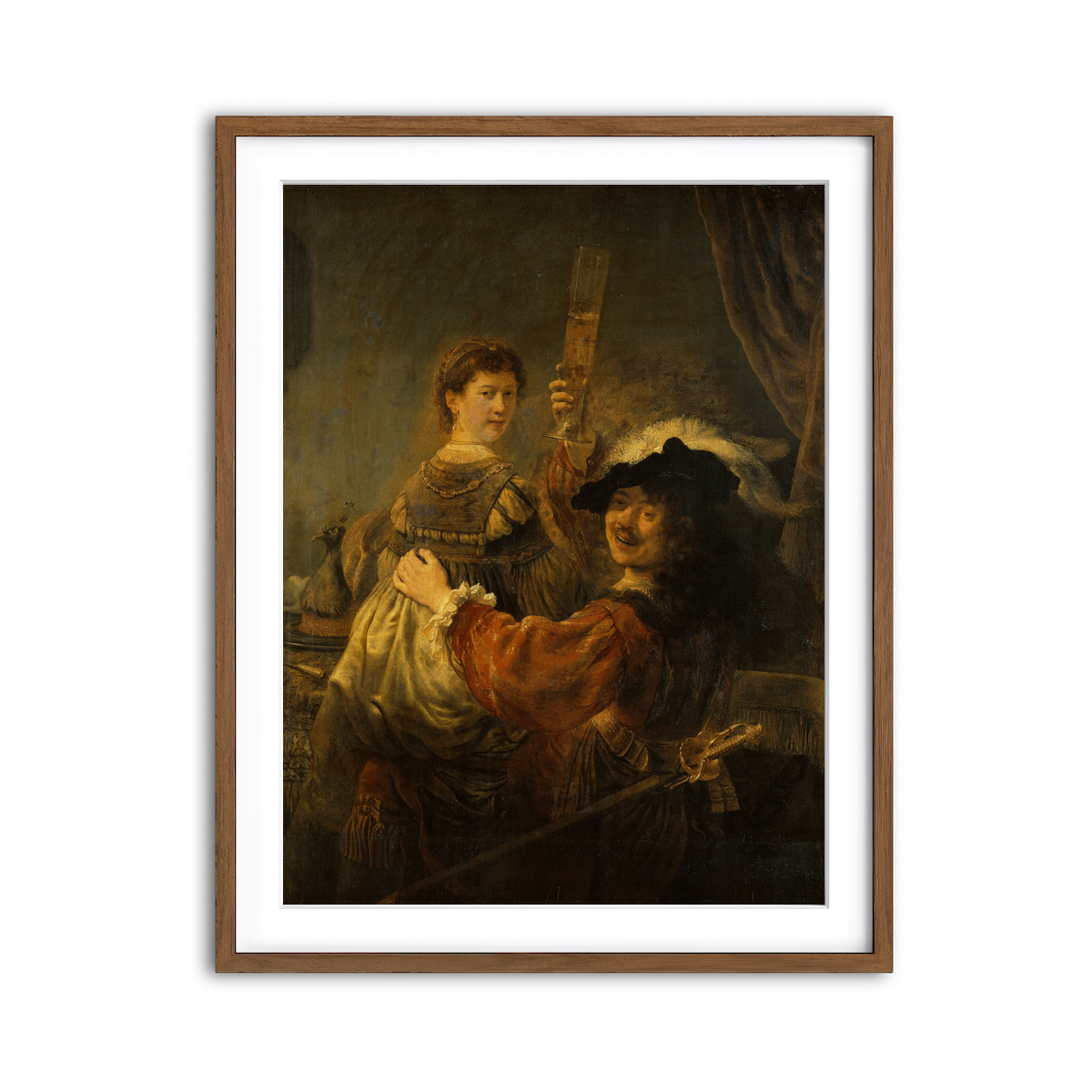 Framed Print 3x4 Walnut