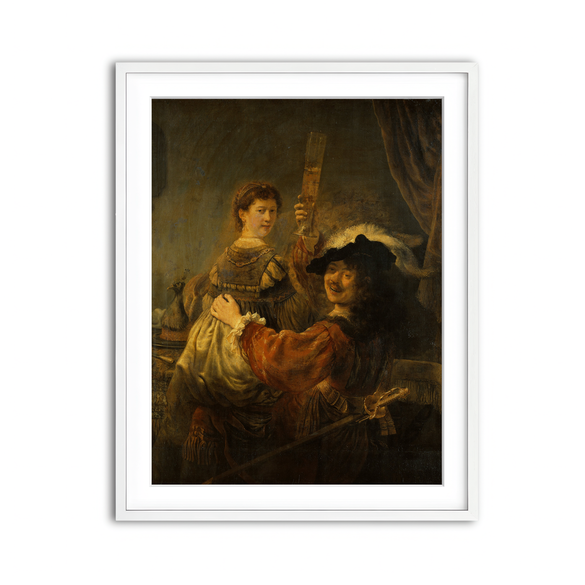 Framed Print 3x4 White