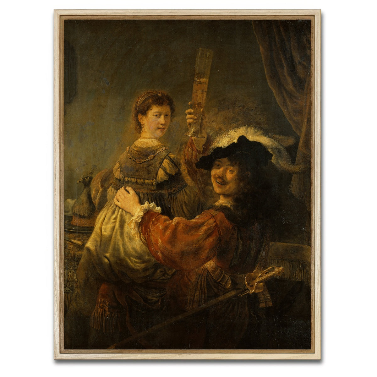AUTO-MOCKUP WHITE | Scene of the Prodigal Son | 1 Piece | Natural Framed Canvas | group=3x4