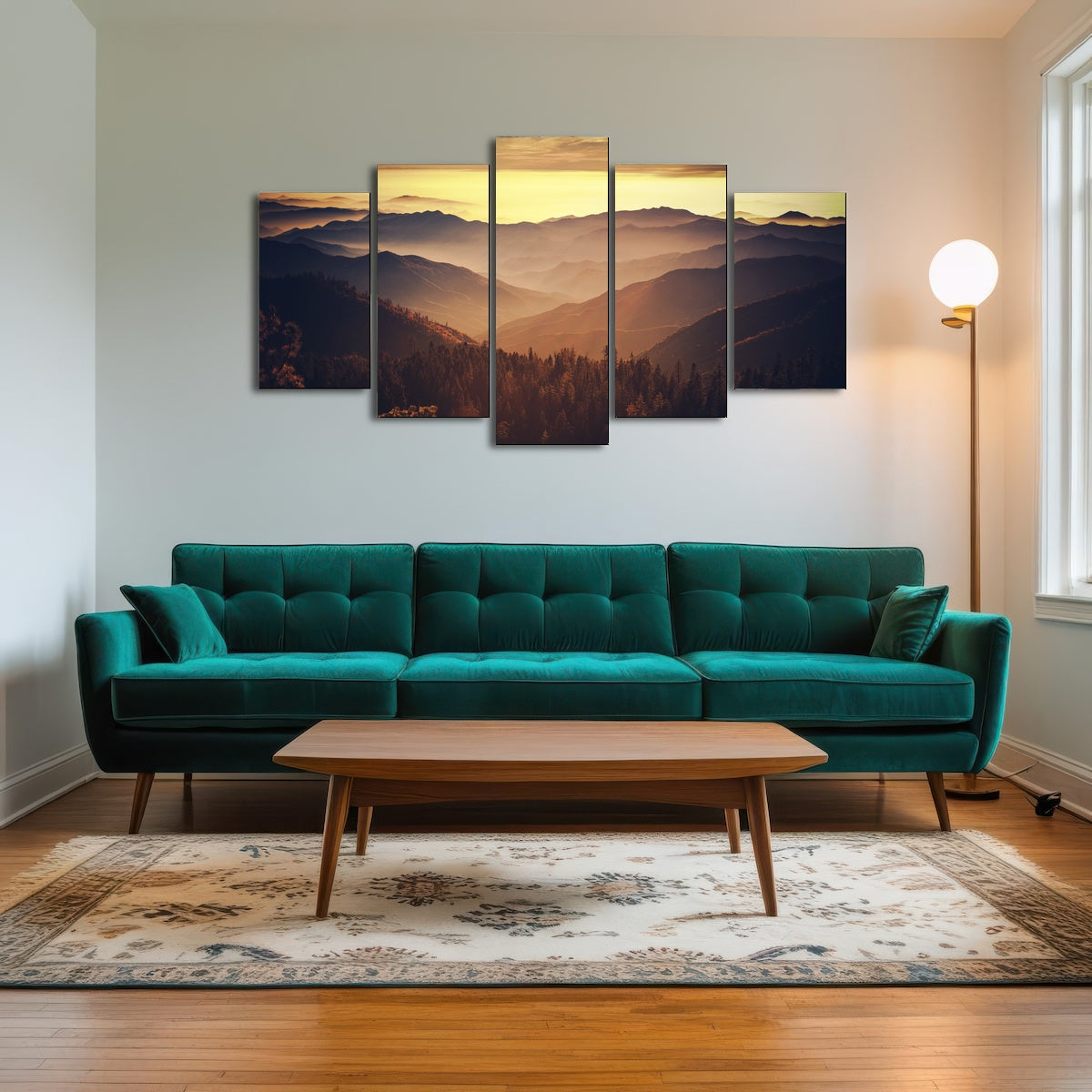 AUTO-MOCKUP ROOM | Scenic Sunset Sierra Nevada Mountains