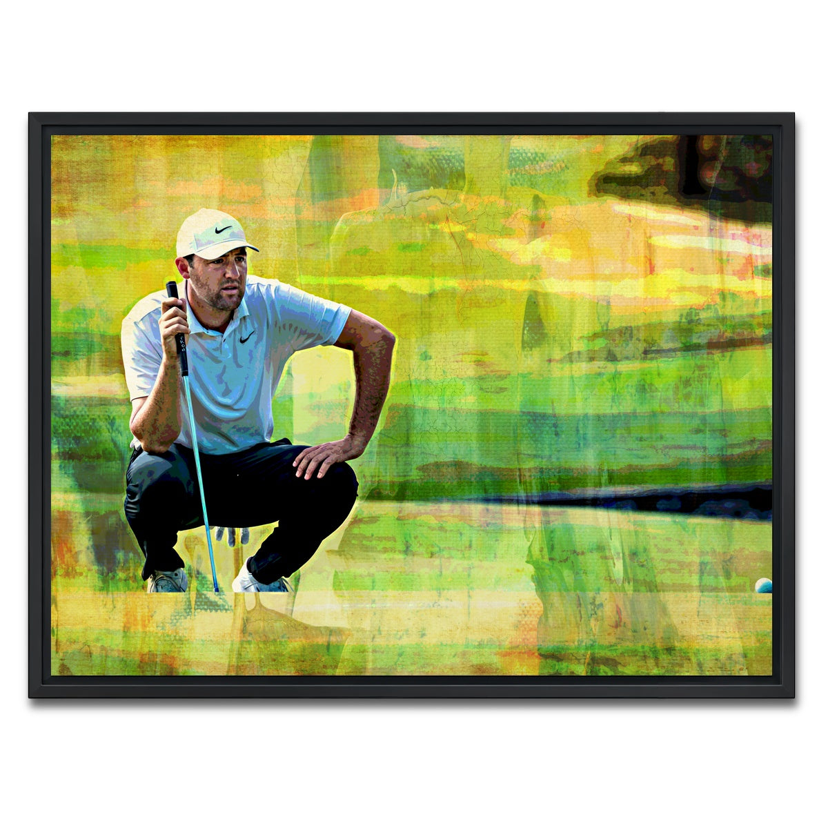AUTO-MOCKUP WHITE | Scheffler | 1 Piece | Black Framed Canvas | group=4x3
