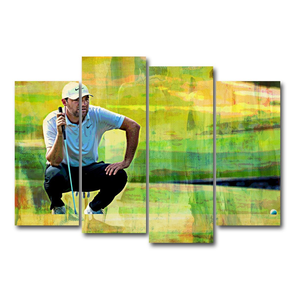 AUTO-MOCKUP WHITE | Scheffler | 4 Piece | Gallery Wrap Canvas | group=4_normal