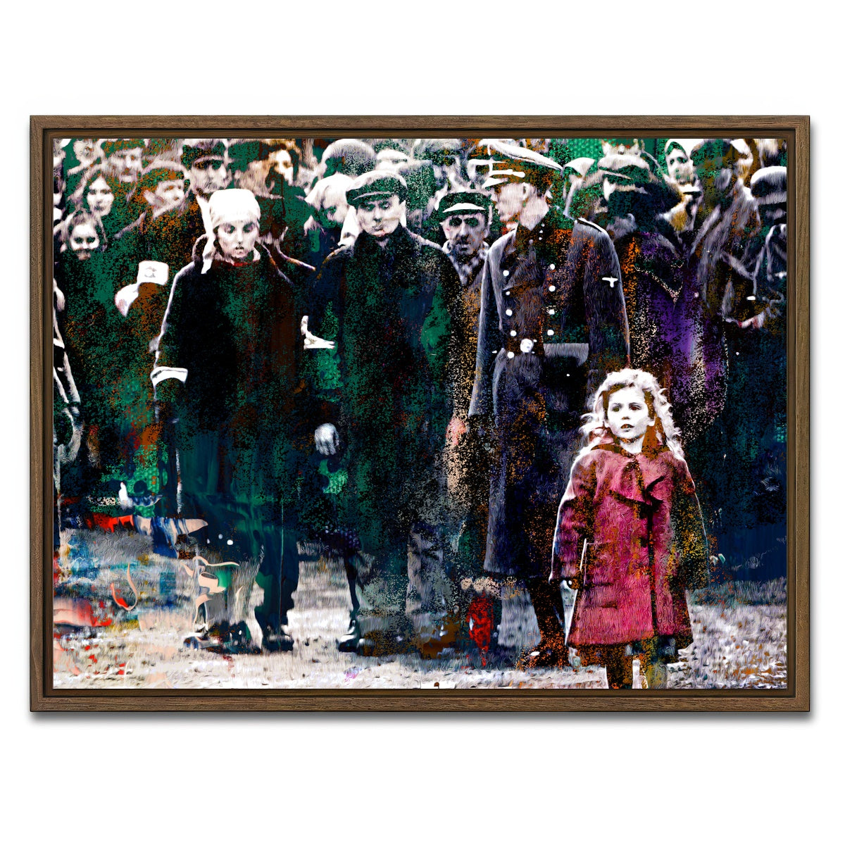 AUTO-MOCKUP WHITE | Schindler's List | 1 Piece | Walnut Framed Canvas | group=4x3