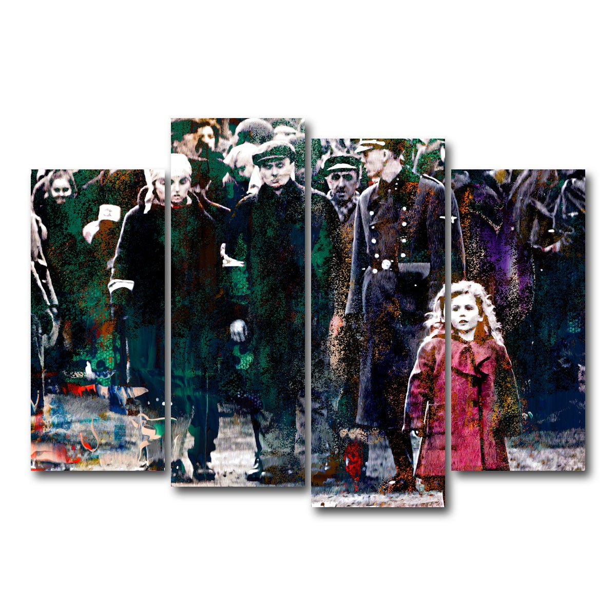 AUTO-MOCKUP WHITE | Schindler's List | 4 Piece | Gallery Wrap Canvas | group=4_normal