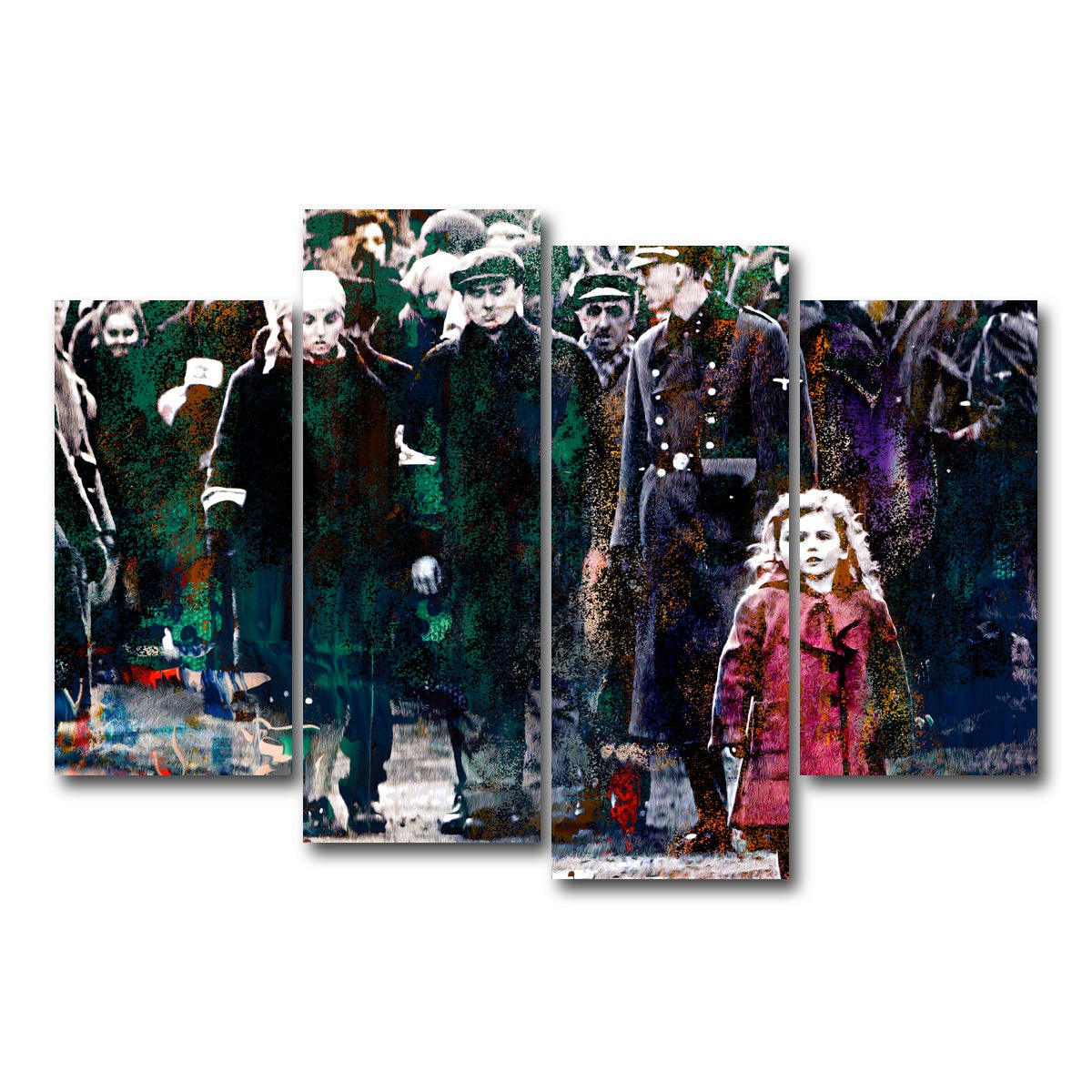 AUTO-MOCKUP WHITE | Schindler's List | 4 Piece | Gallery Wrap Canvas | group=4_short