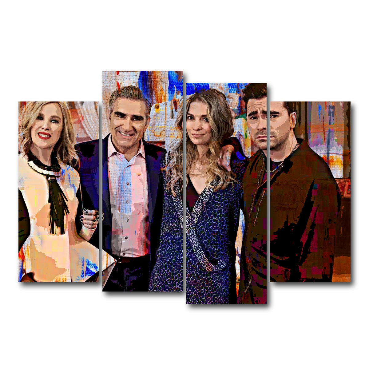 AUTO-MOCKUP WHITE | Schitt's Creek | 4 Piece | Gallery Wrap Canvas | group=4_normal