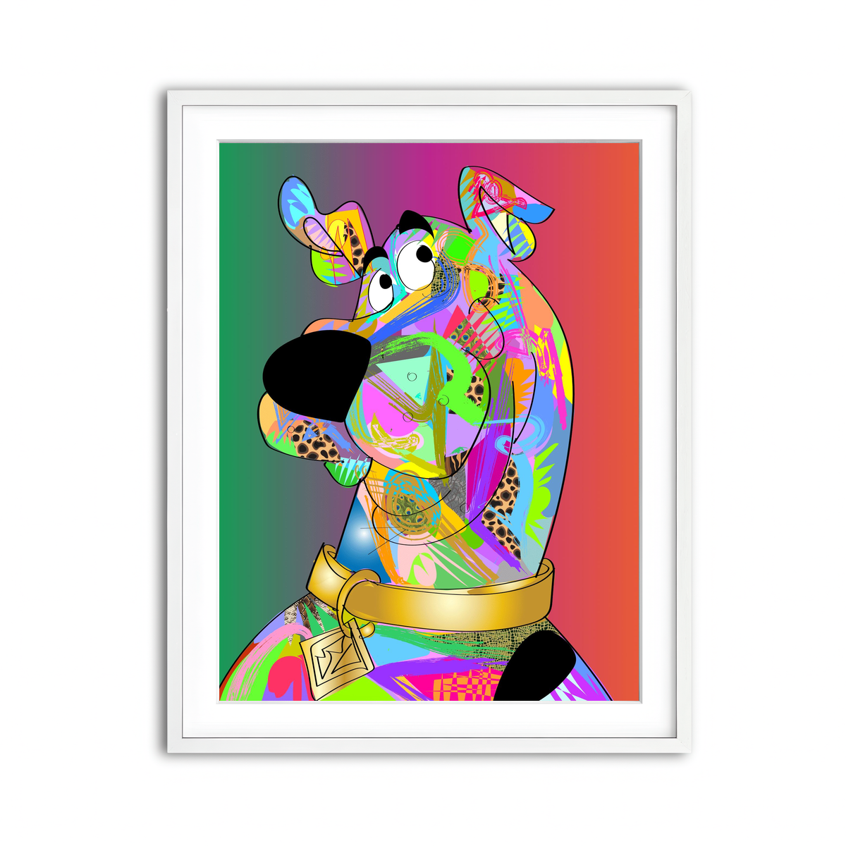 Framed Print 3x4 White