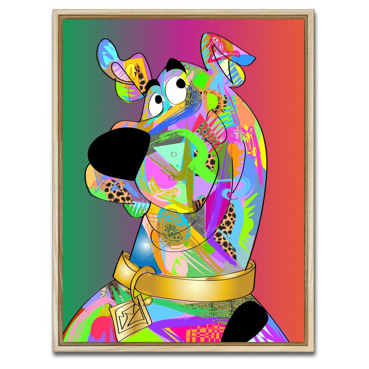 AUTO-MOCKUP WHITE | Scooby Doo | 1 Piece | Natural Framed Canvas | group=3x4