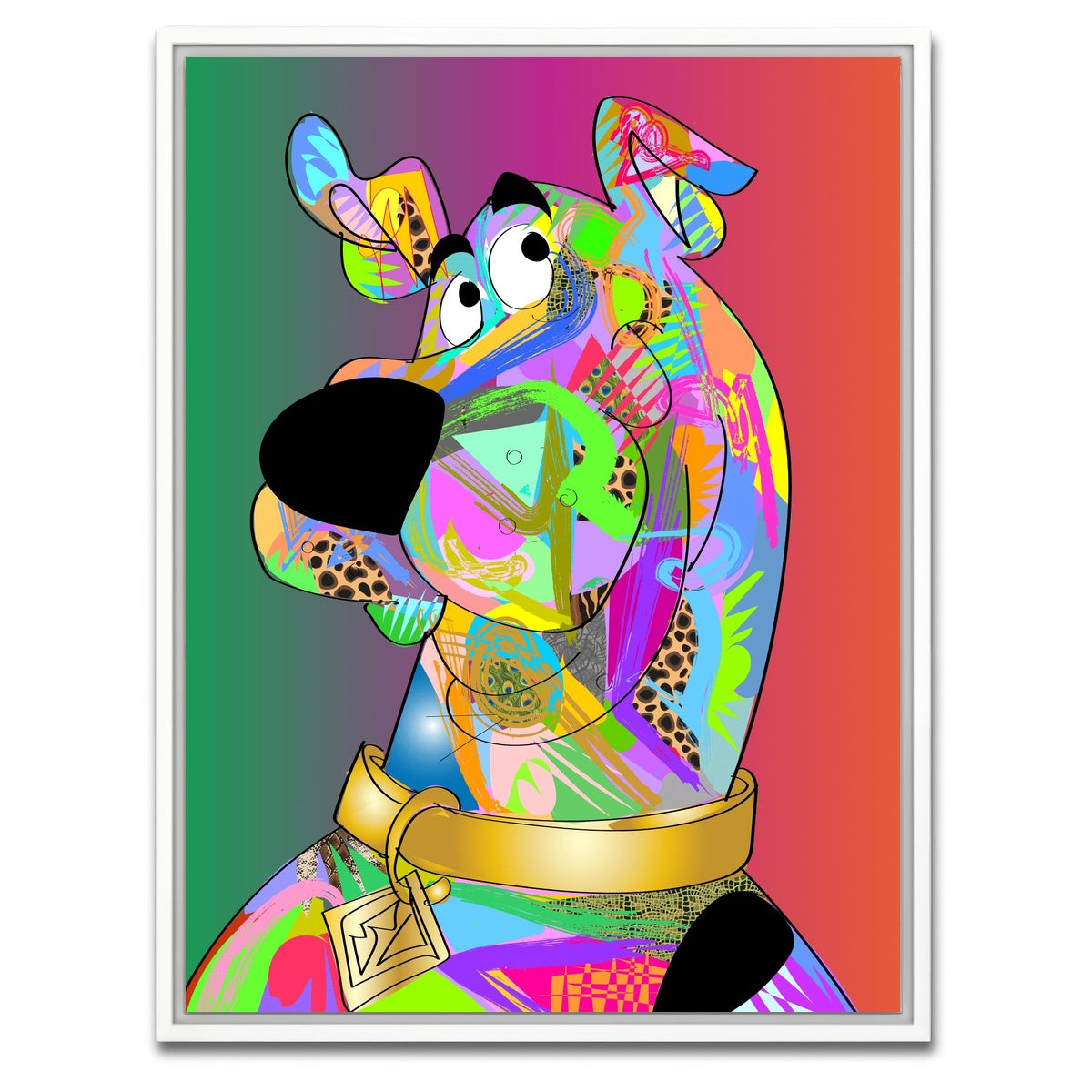 AUTO-MOCKUP WHITE | Scooby Doo | 1 Piece | White Framed Canvas | group=3x4