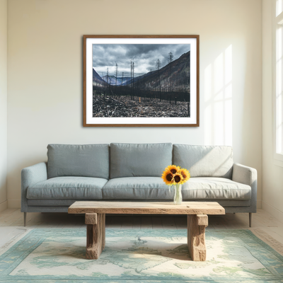 AUTO-MOCKUP ROOM | Scorched Trees Wall Art