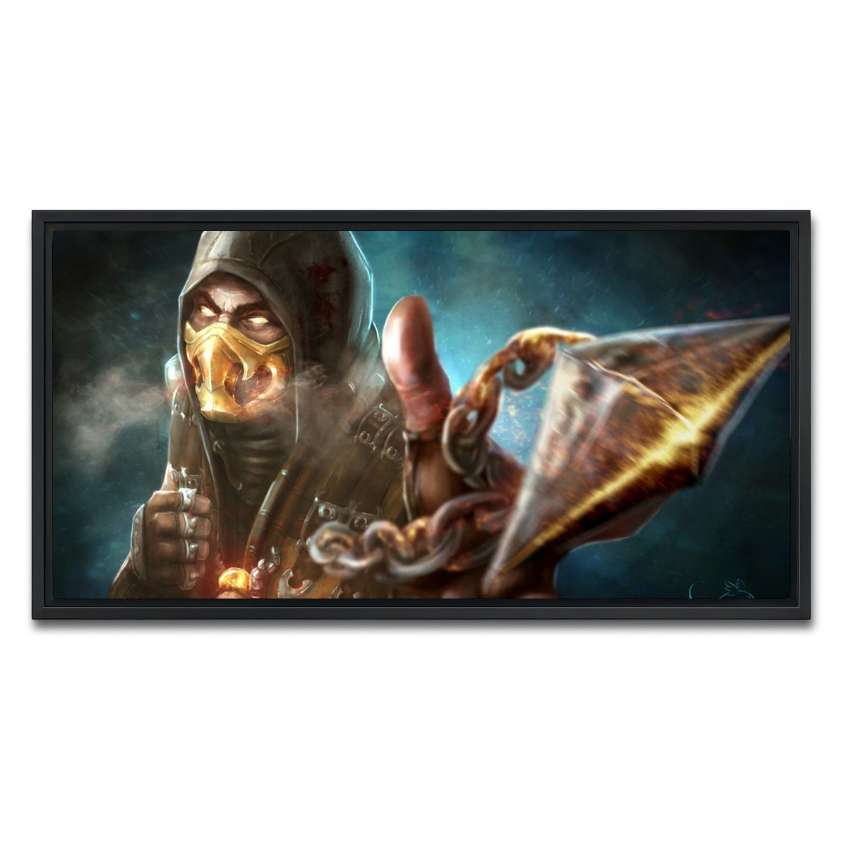 AUTO-MOCKUP WHITE | Scorpion | 1 Piece | Black Framed Canvas | group=2x1