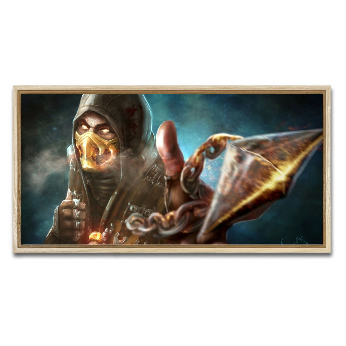 AUTO-MOCKUP WHITE | Scorpion | 1 Piece | Natural Framed Canvas | group=2x1