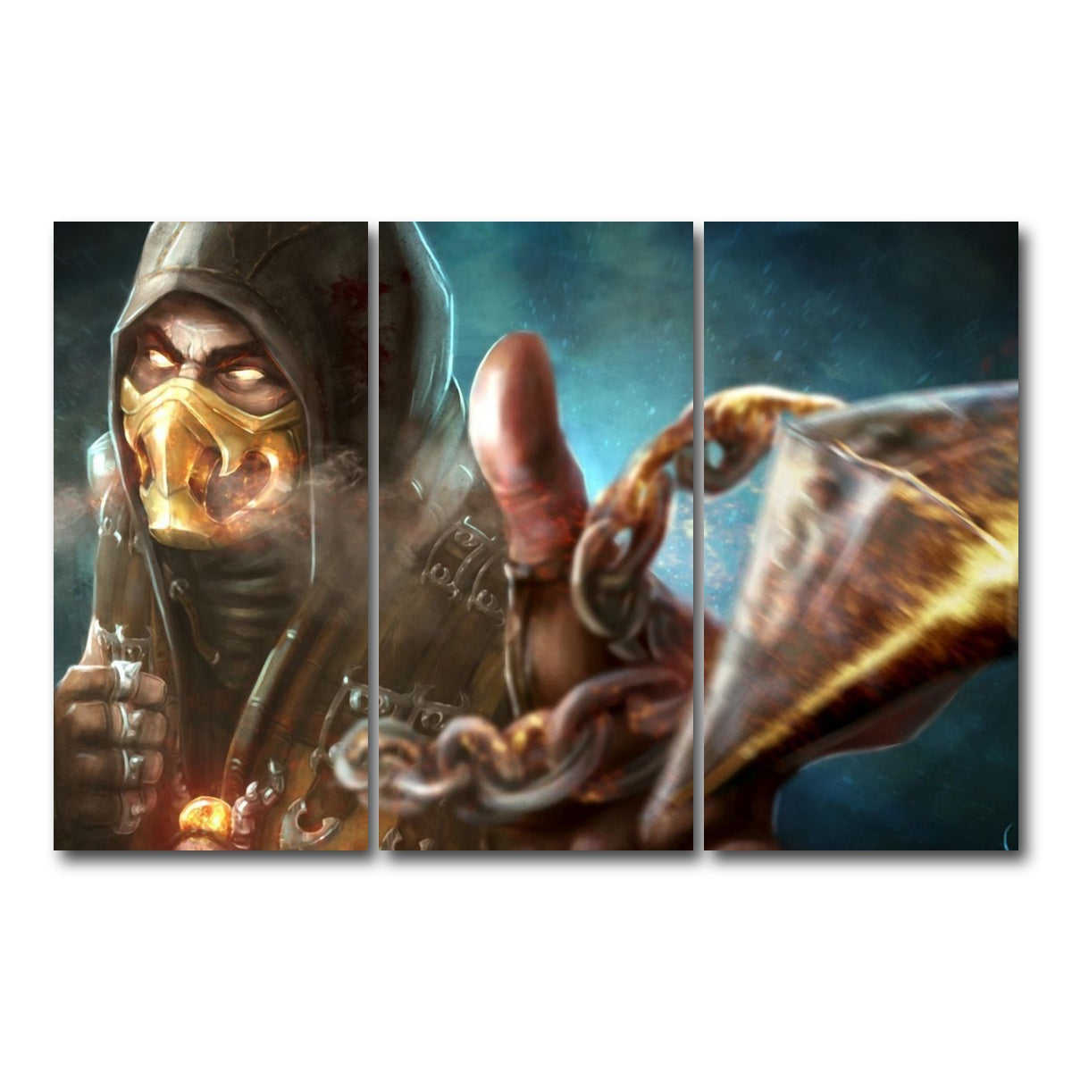 AUTO-MOCKUP WHITE | Scorpion | 3 Piece | Gallery Wrap Canvas | group=12x24