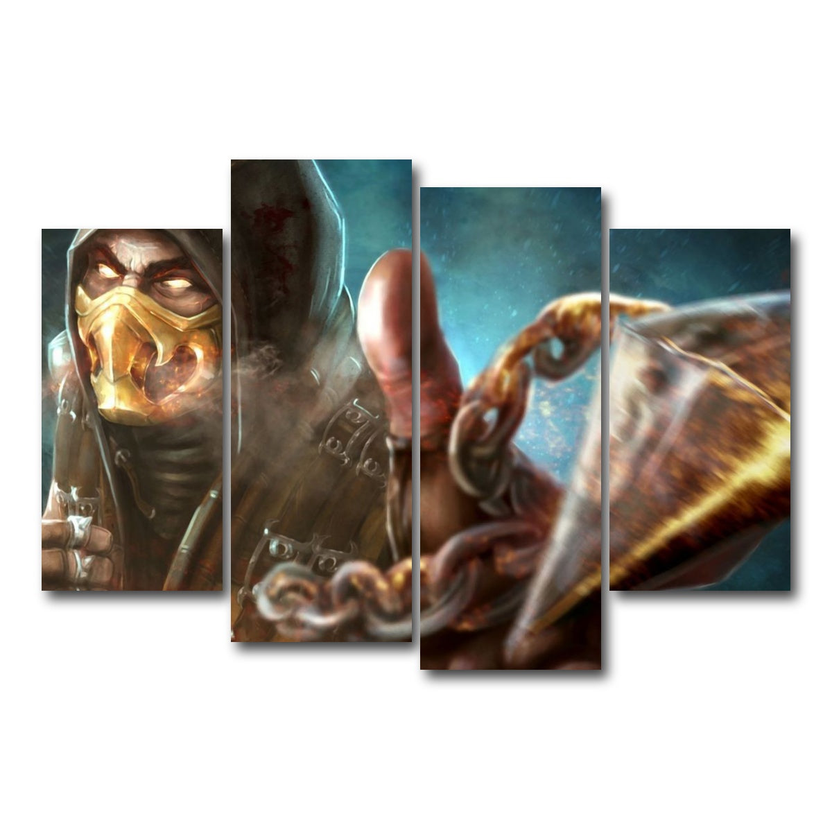 AUTO-MOCKUP WHITE | Scorpion | 4 Piece | Gallery Wrap Canvas | group=4_short