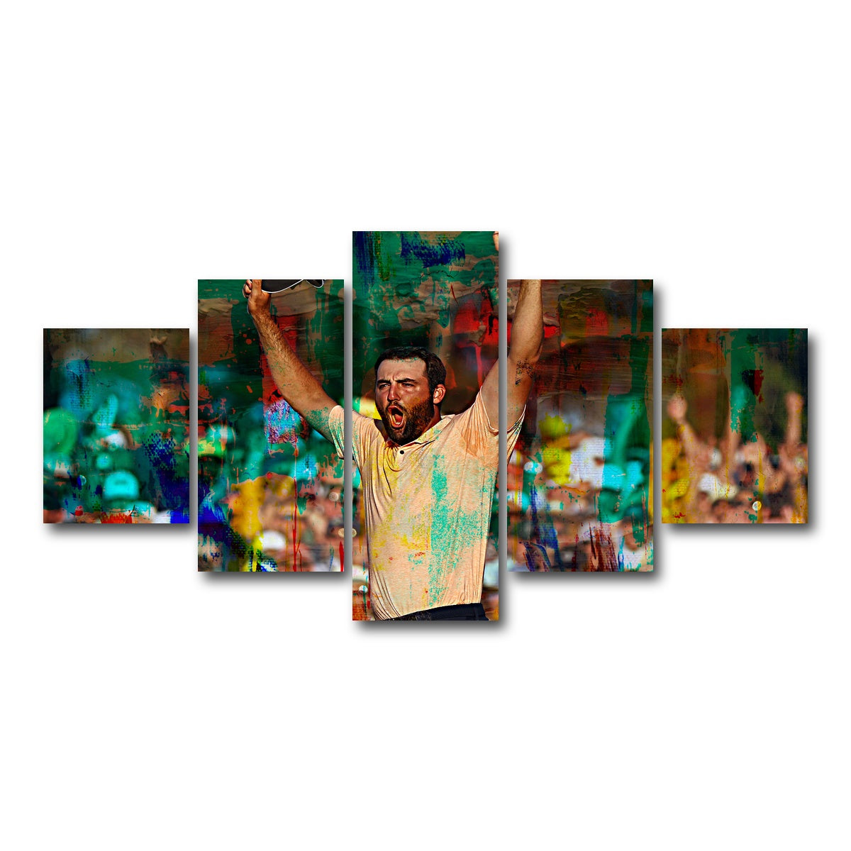 AUTO-MOCKUP WHITE | Scottie Scheffler | 5 Piece | Gallery Wrap Canvas | group=5_short