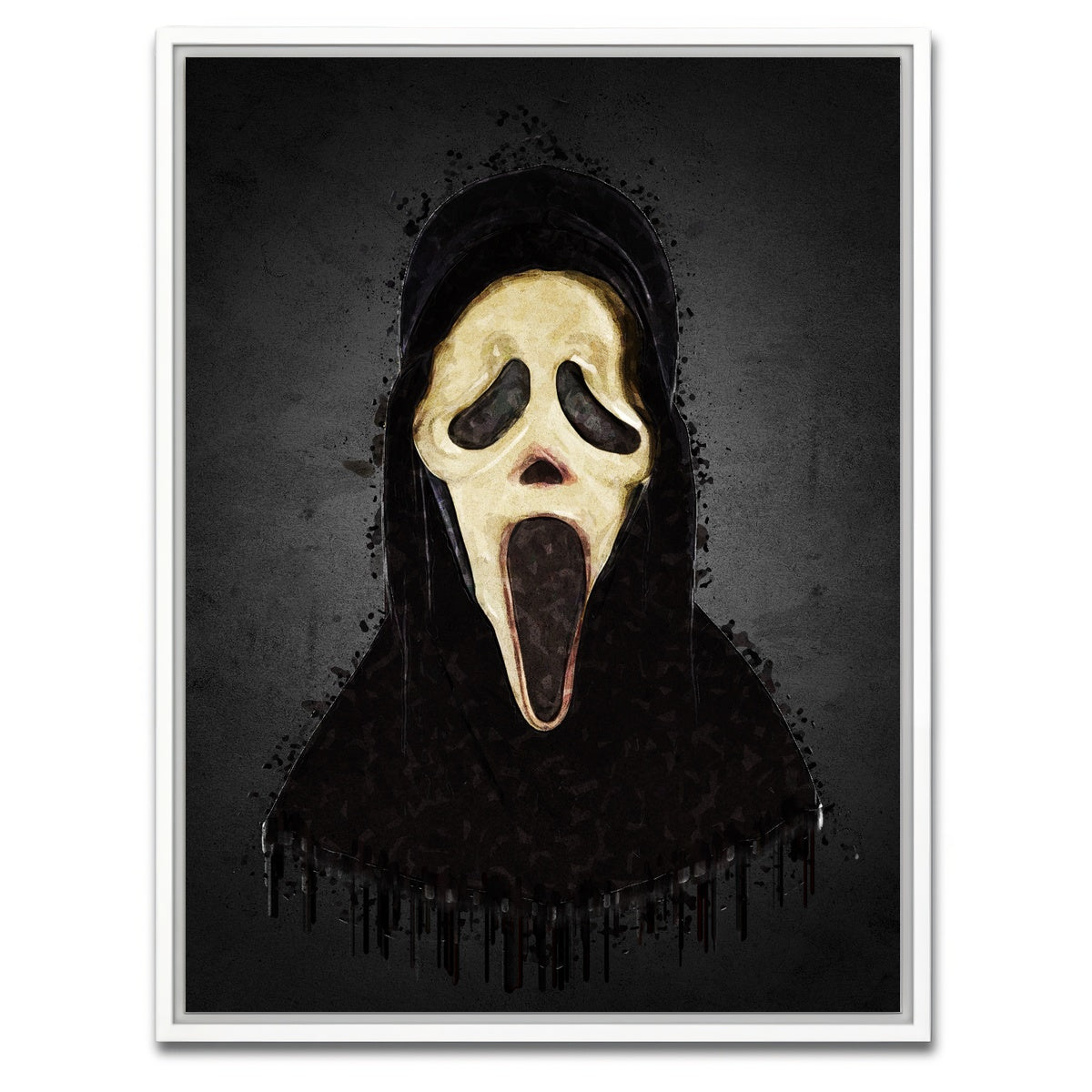 AUTO-MOCKUP WHITE | Scream Portrait | 1 Piece | White Framed Canvas | group=3x4