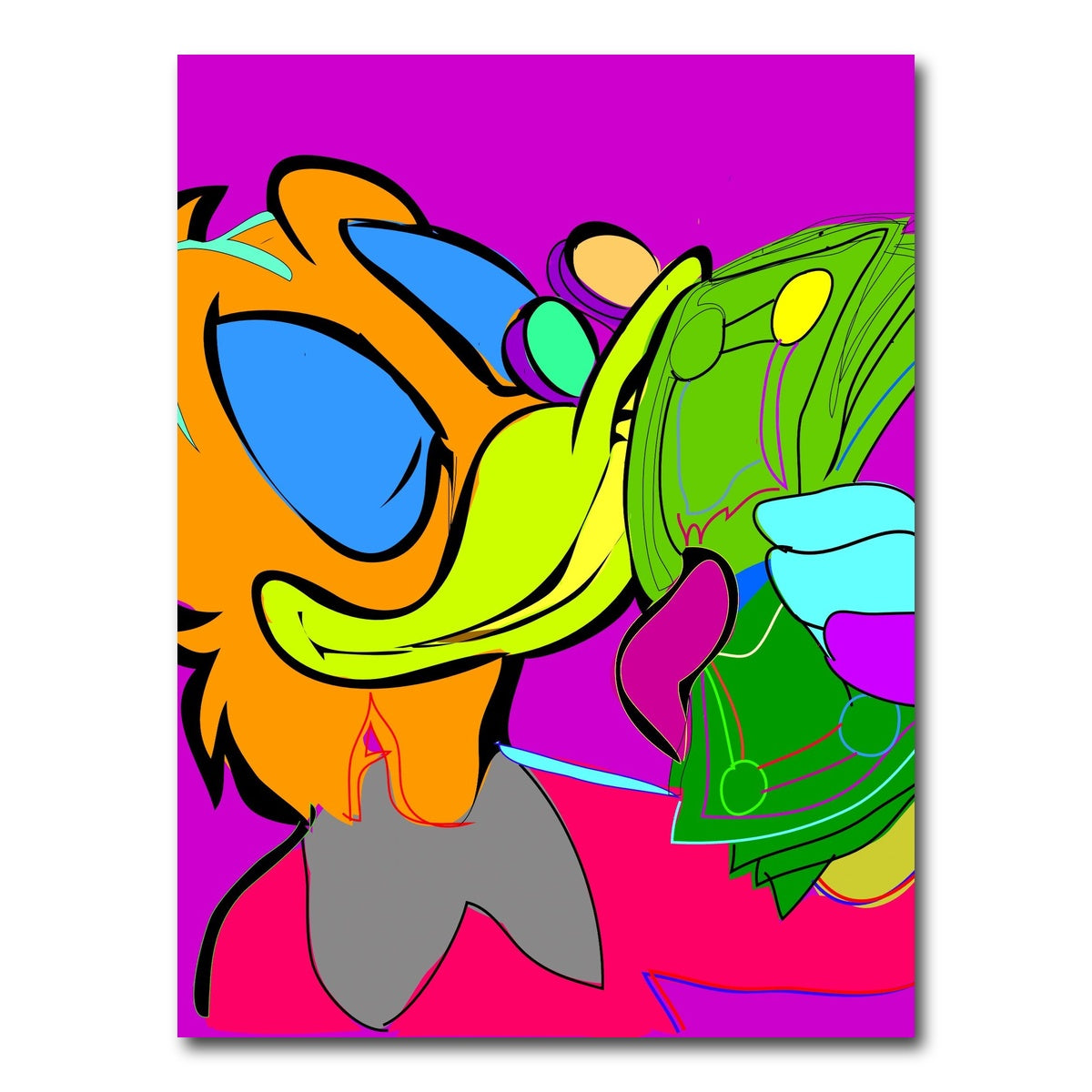 AUTO-MOCKUP WHITE | Scrooge McDuck | 1 Piece | Gallery Wrap Canvas | group=3x4