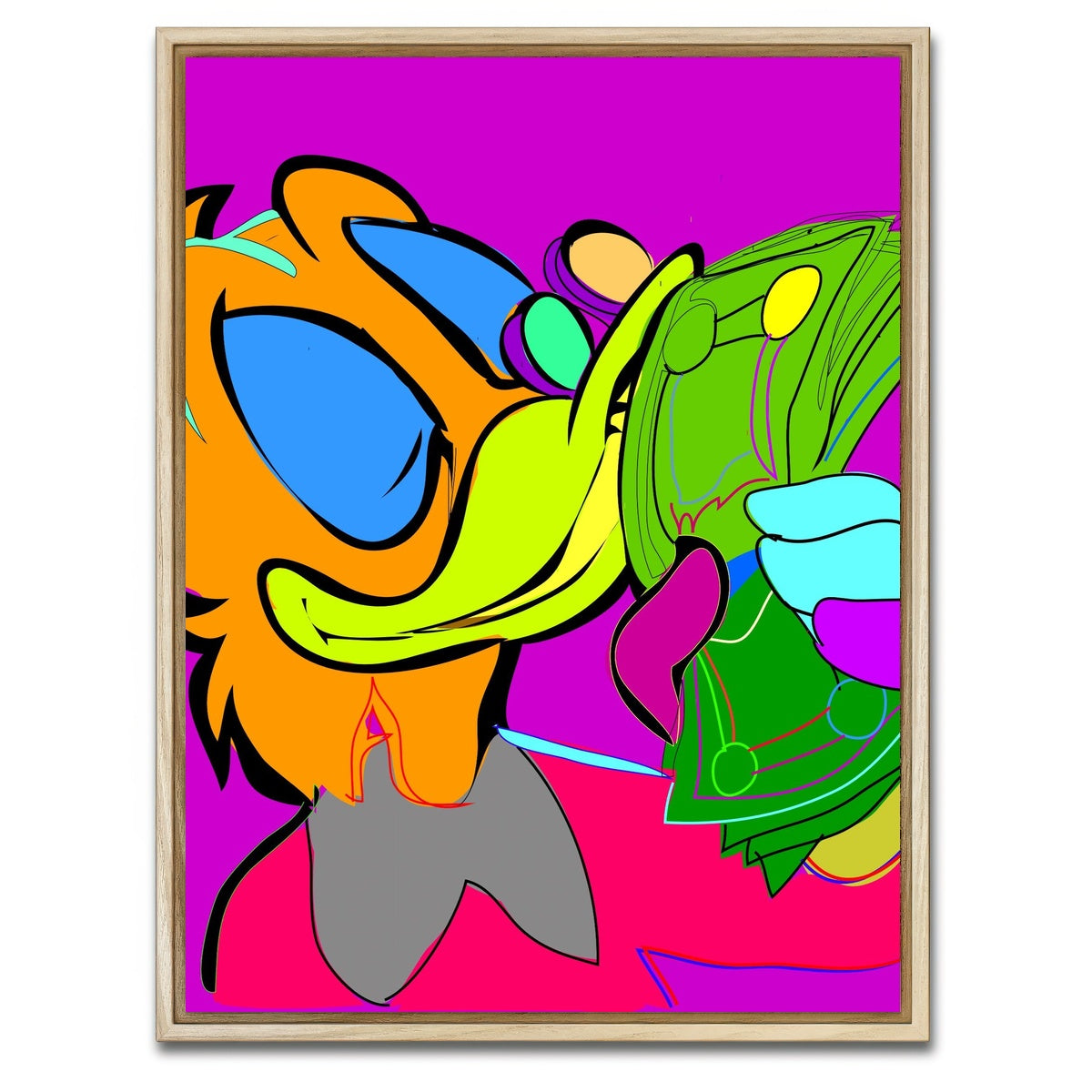 AUTO-MOCKUP WHITE | Scrooge McDuck | 1 Piece | Natural Framed Canvas | group=3x4