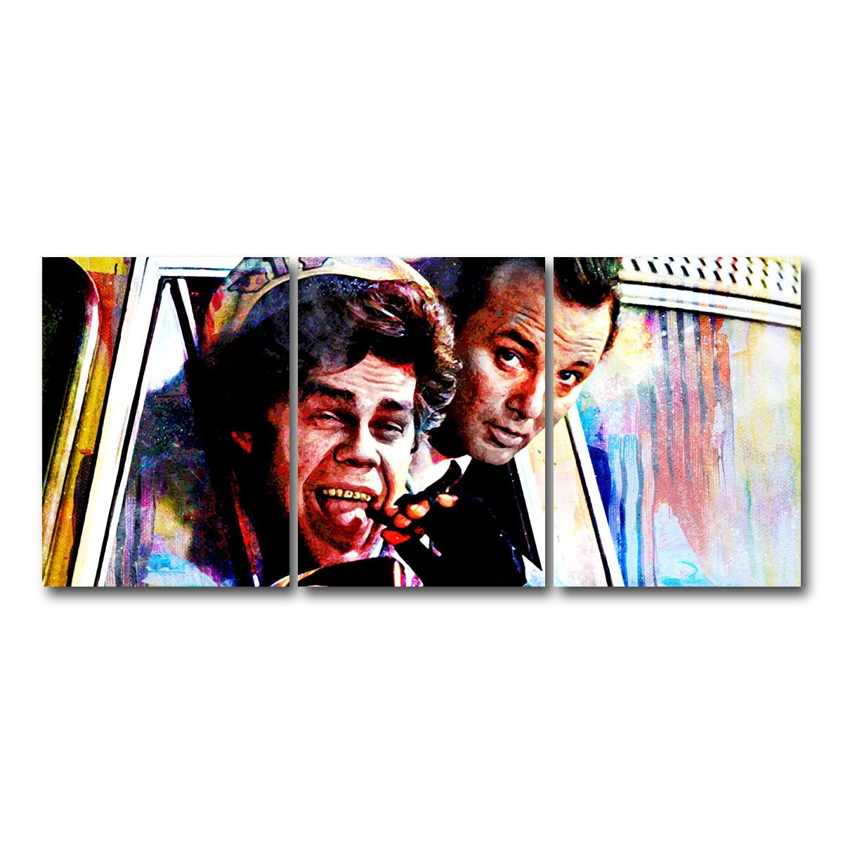 AUTO-MOCKUP WHITE | Scrooged Cabbie | 3 Piece | Gallery Wrap Canvas | group=18x24