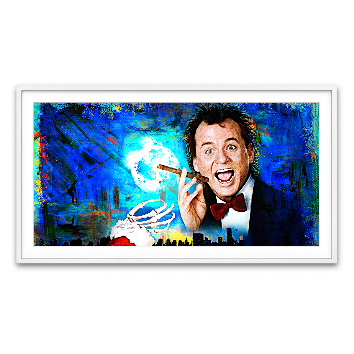 Framed Print 2x1 White