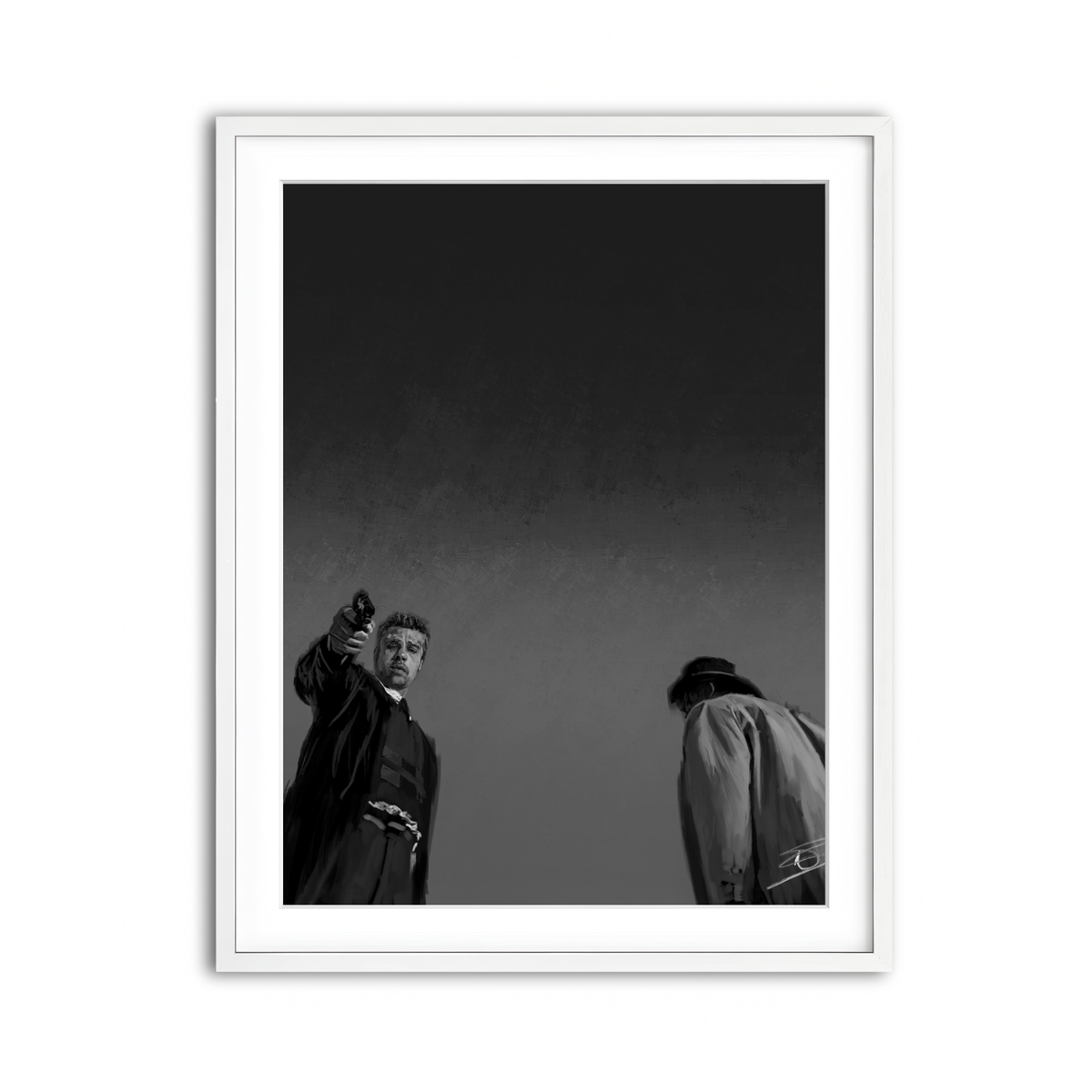 Framed Print 3x4 White