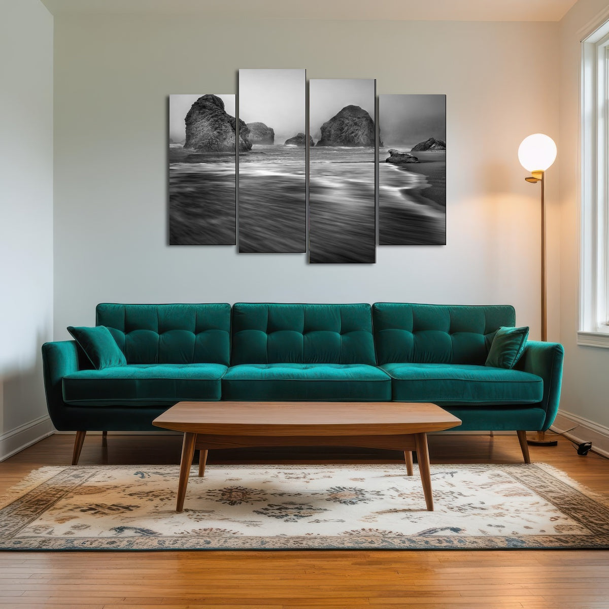 AUTO-MOCKUP ROOM | Sea Stacks - Foggy Oregon Coast