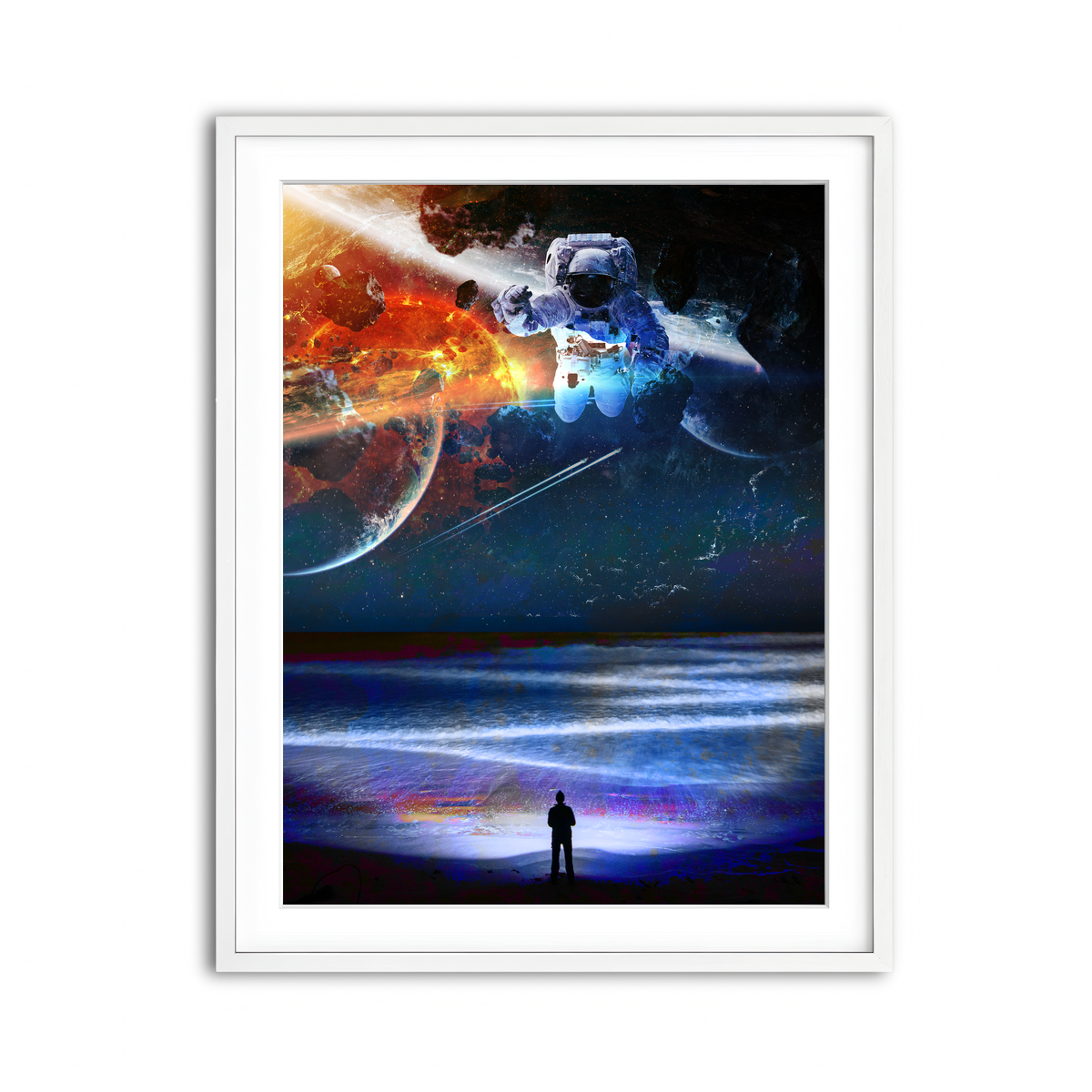 Framed Print 3x4 White