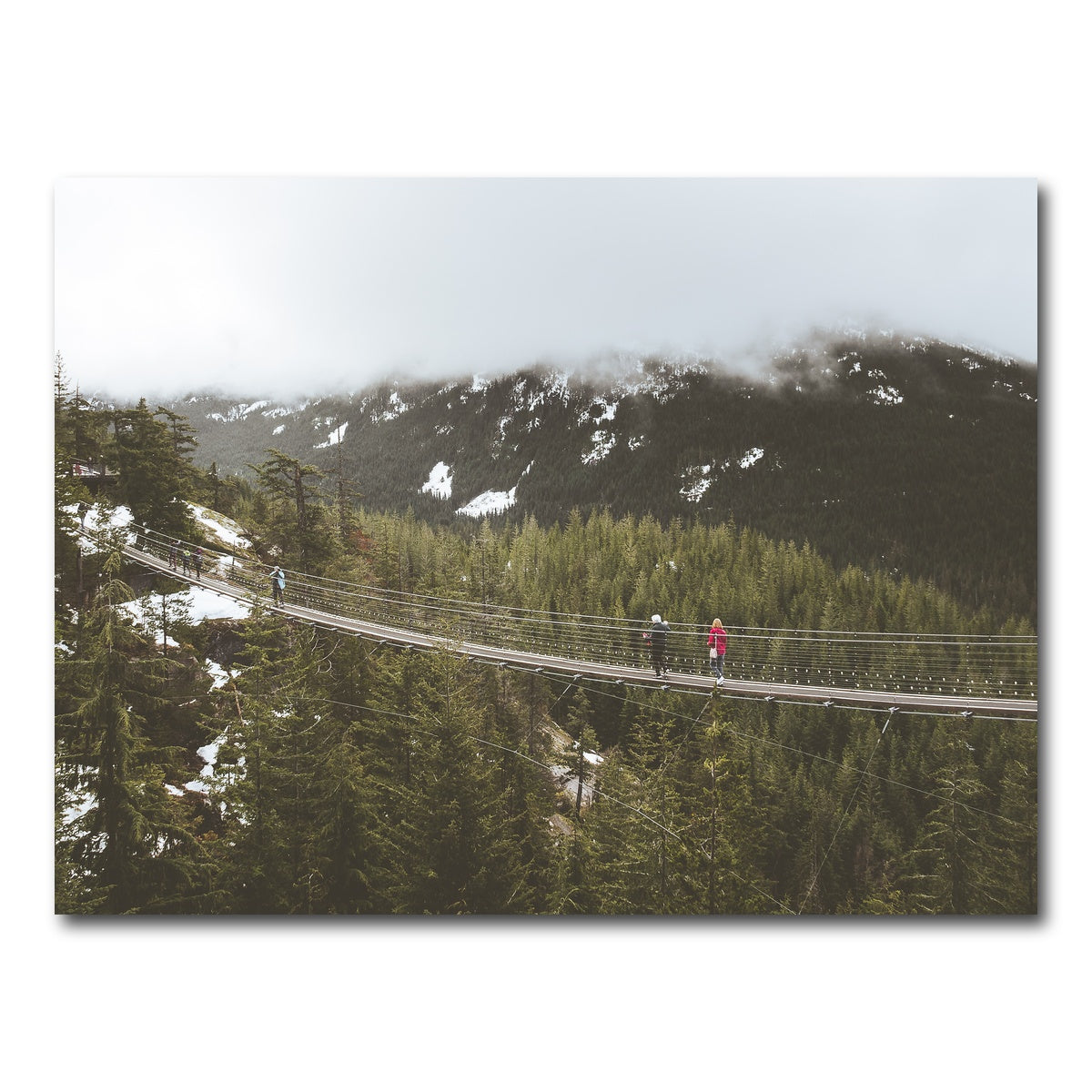 AUTO-MOCKUP WHITE | Sea to Sky Suspension Bridge Canada | 1 Piece | Gallery Wrap Canvas | group=4x3